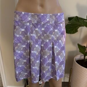 Cutter & Buck Lavender and Cream A-Line Skirt